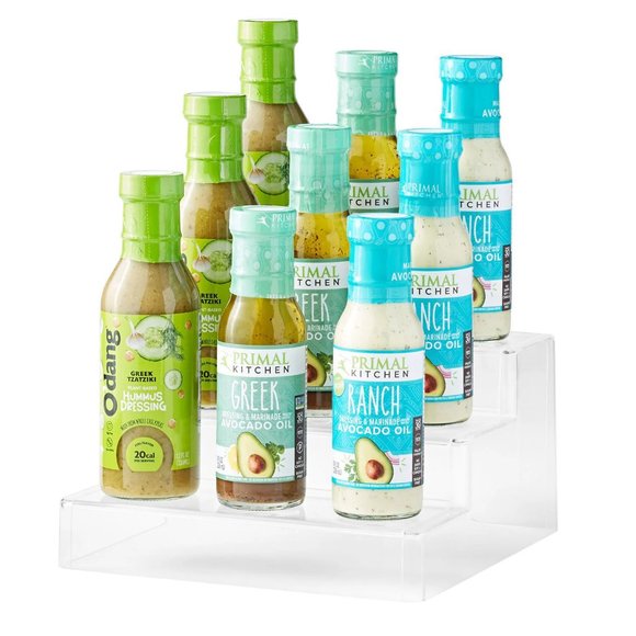 NEW The Home Edit Original Clear Plastic Pantry Storage Cabinet Riser 3 tier Can - Picture 1 of 4